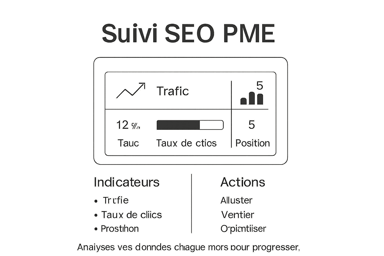 Visualisation des indicateurs clés pour mesurer l’efficacité du référencement naturel des petites entreprises