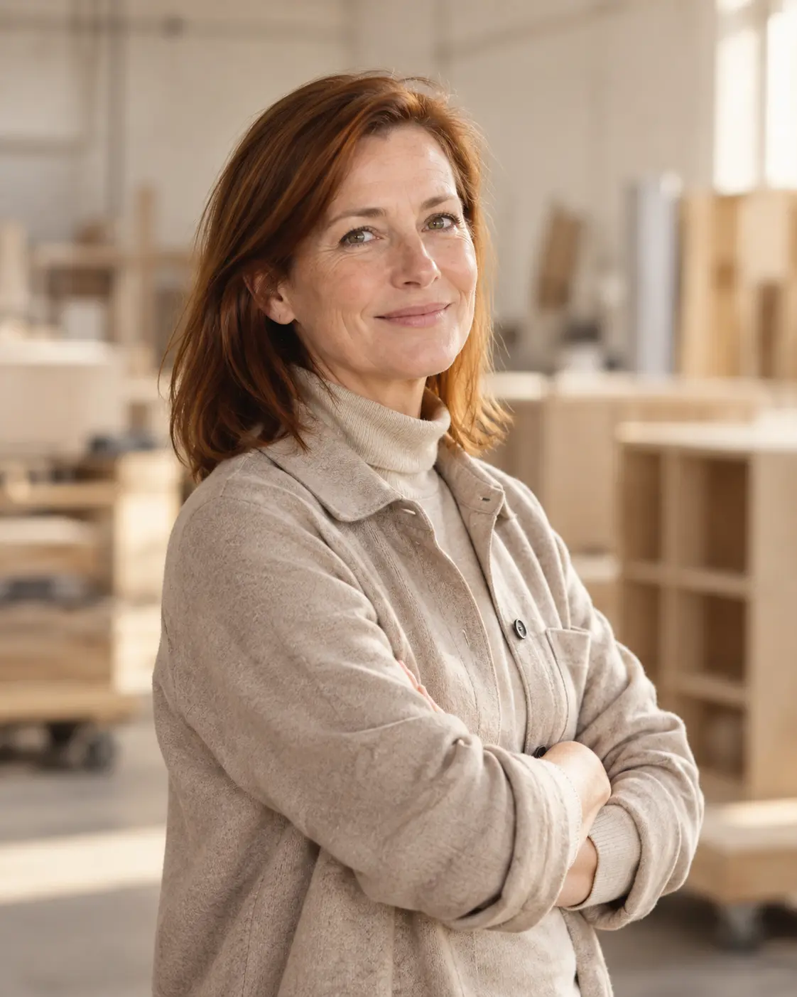 Maren Ashby, Co-founder and Managing Director, at the plant