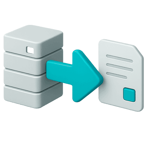 Server sending clean data to document