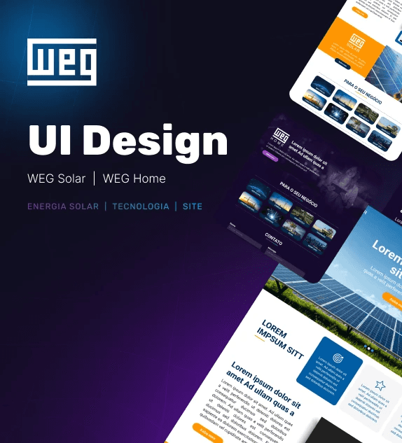 WEG Energia Solar UI Website Design