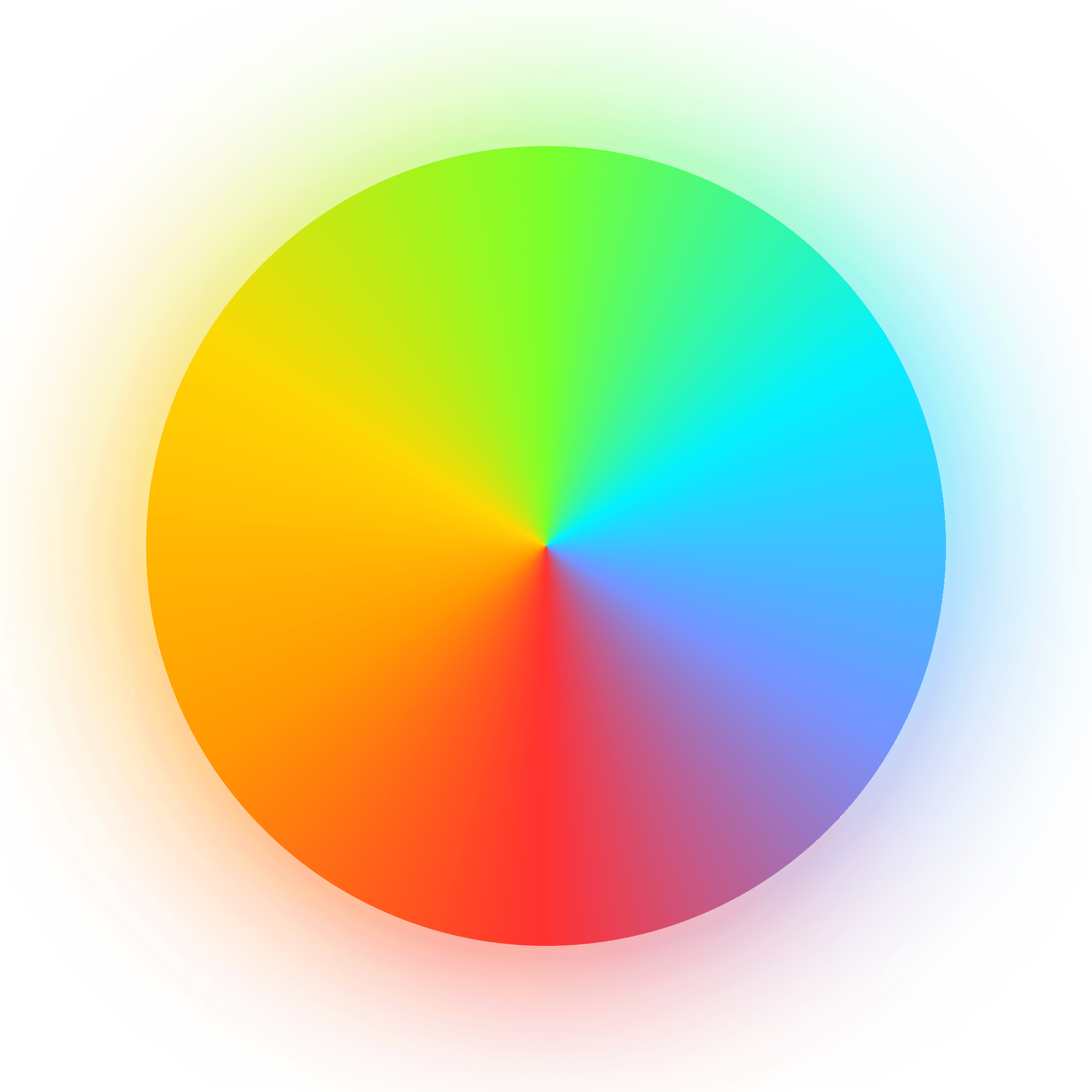 Rotating gradient circle