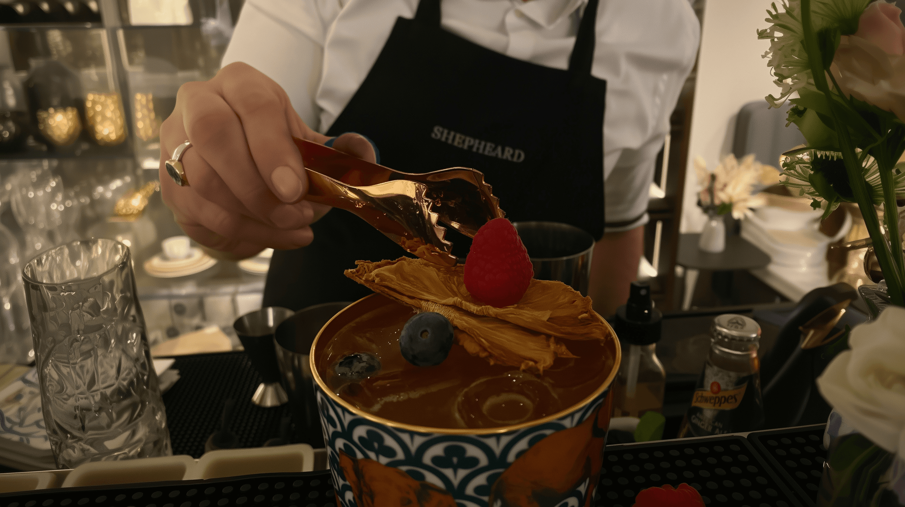 dish on white ceramic plate