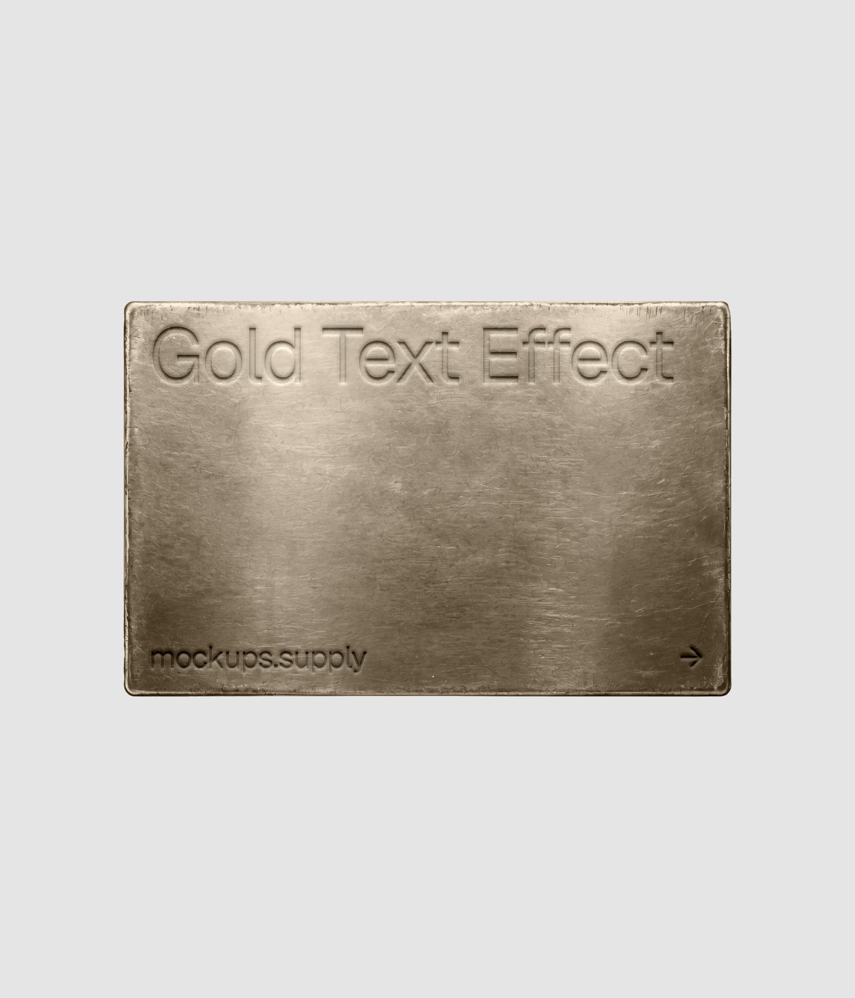 Download free chrome and gold typography effect