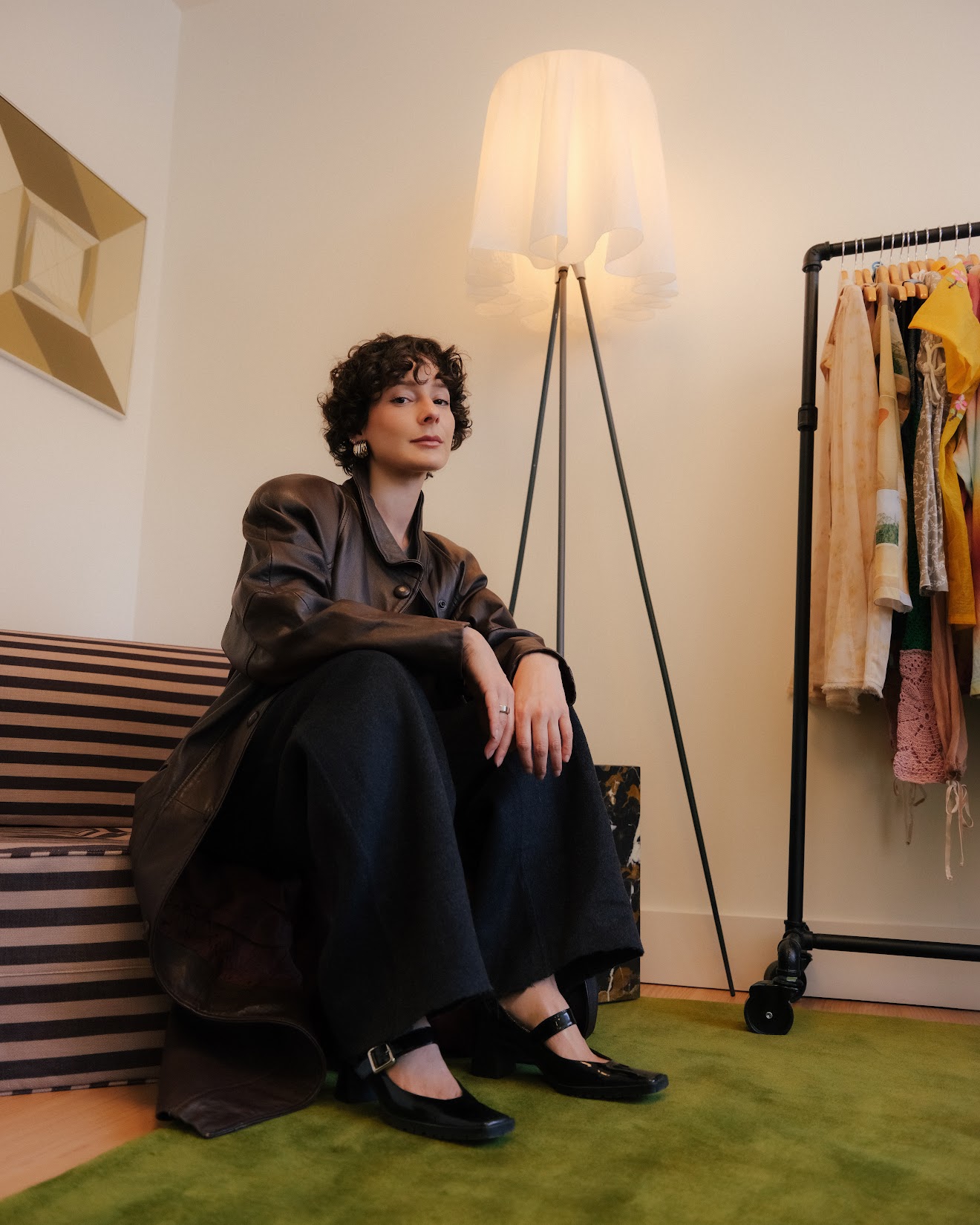 Alyssa sitting on the steps