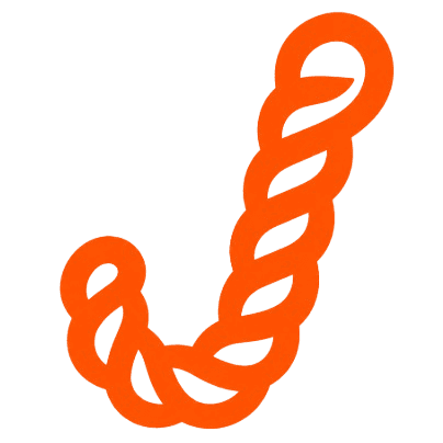 Junta logo — rope J mark