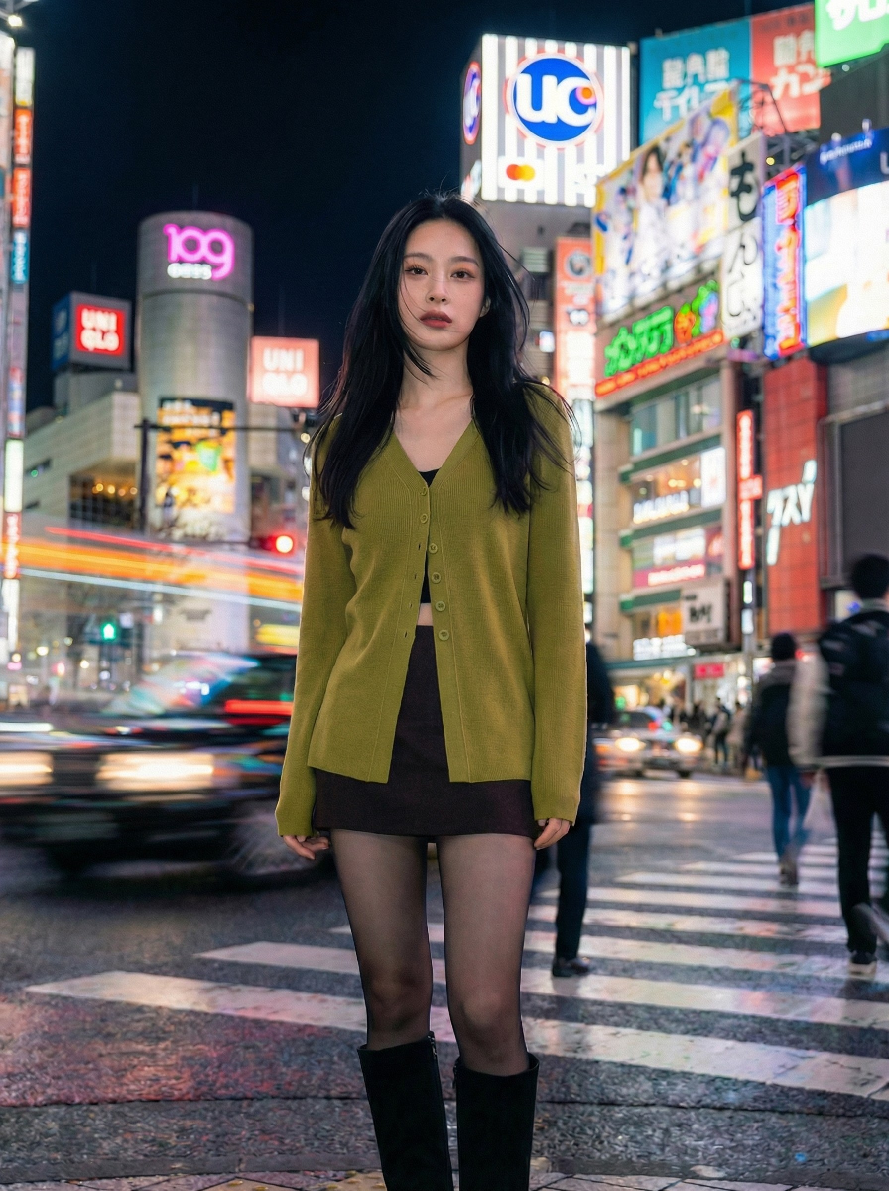 Black and white wave