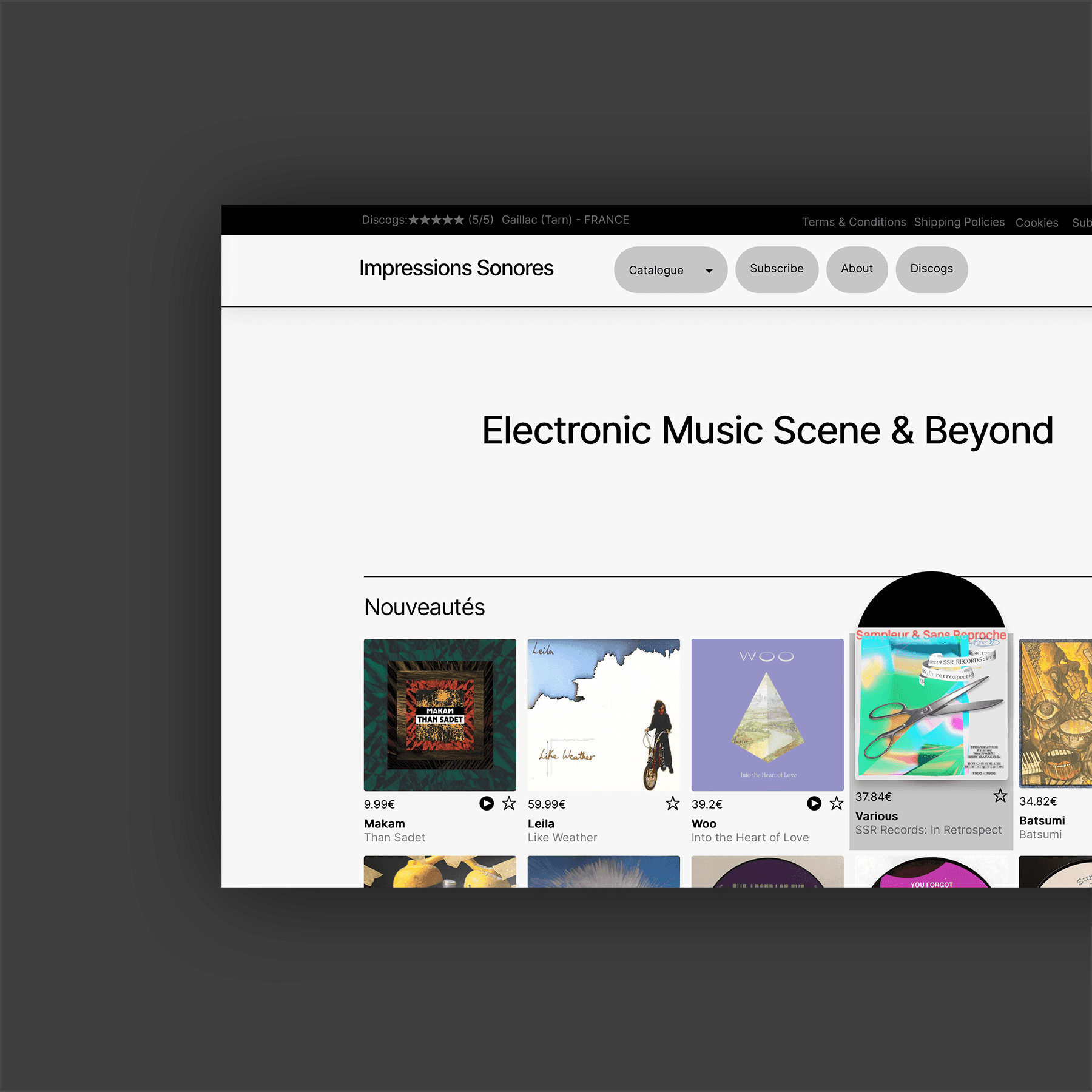 A Custom Eshop view ©DR