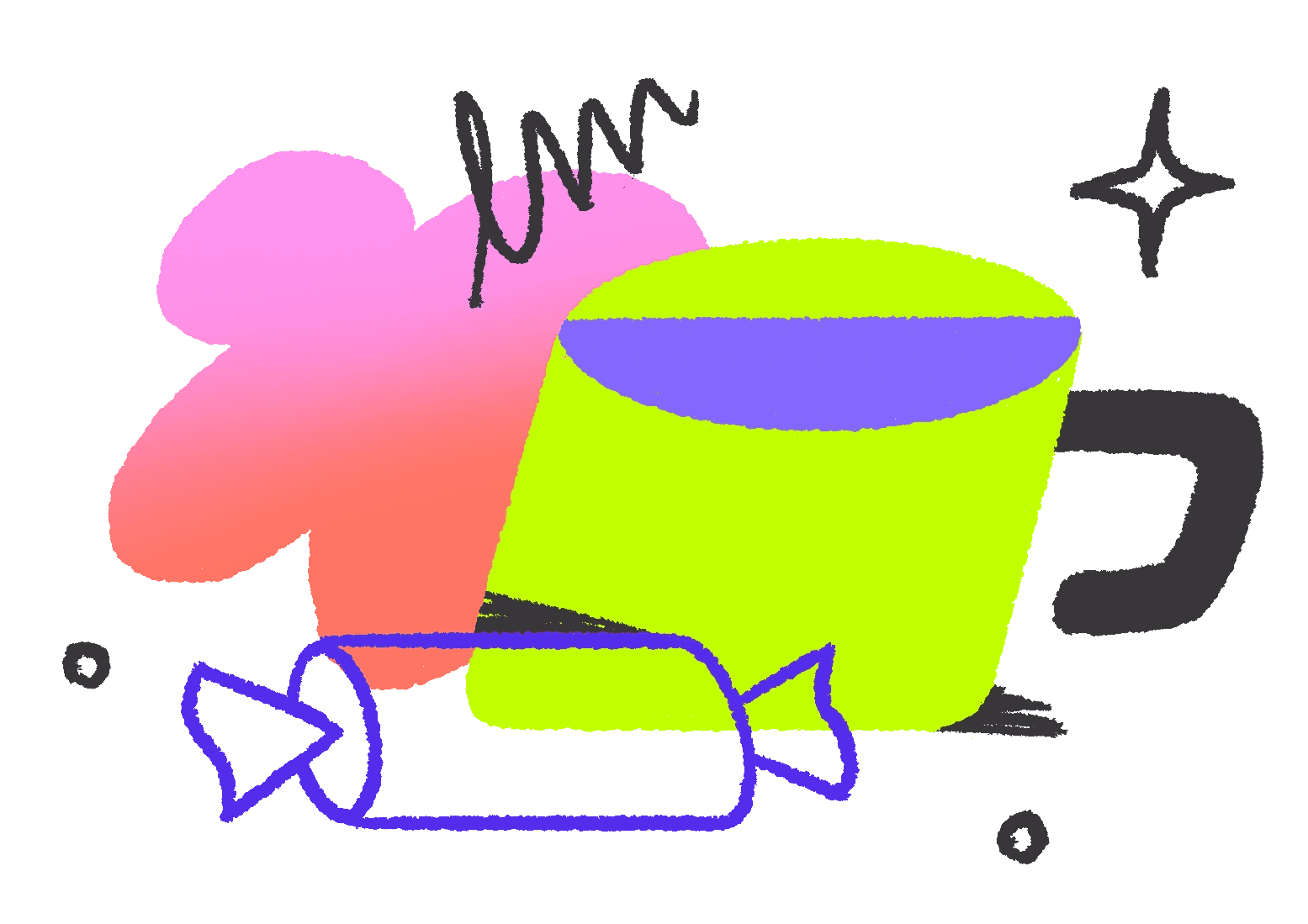 Abstract geometric icon