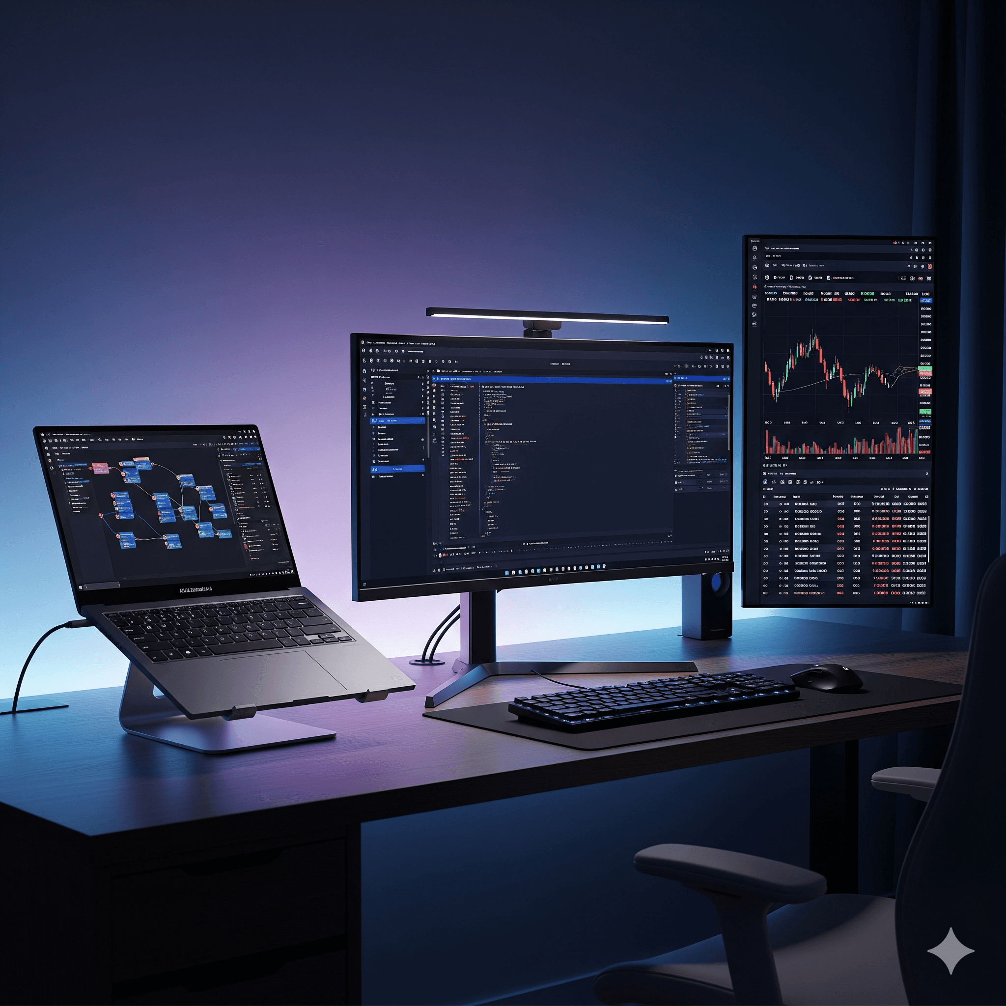 Portrait of portfolio creator – back view