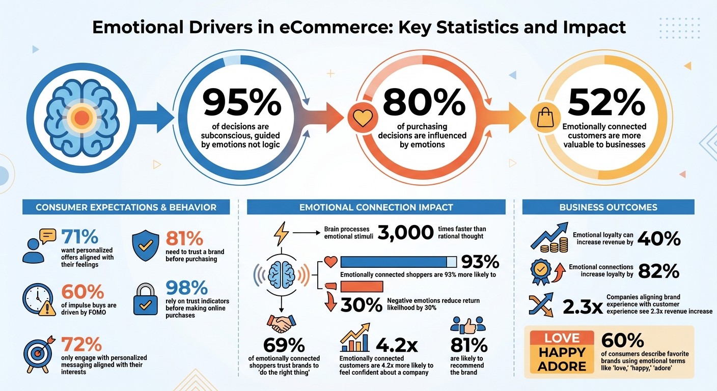 Emotional Drivers in eCommerce: Key Statistics and Impact on Purchase Decisions