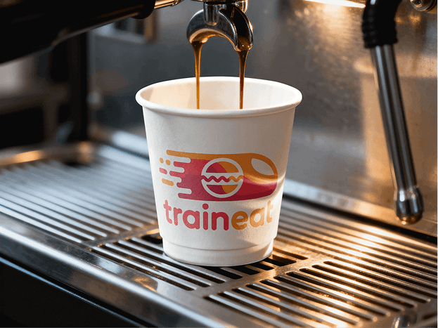 a breakfast of croissants and orange juice on a table