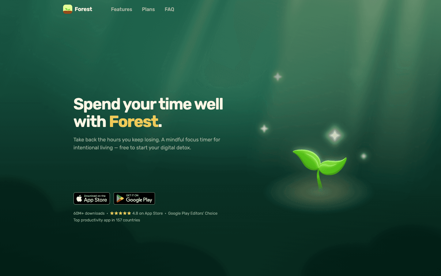 Forest app screenshot