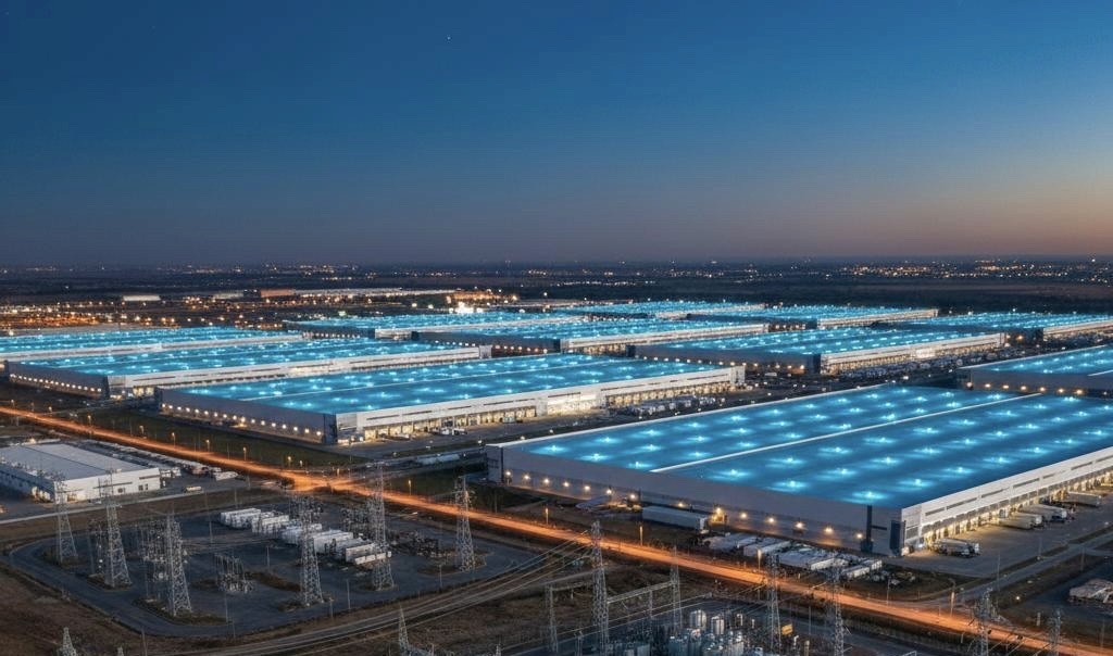 Manufacturing plants in an industrial zone in Kazakhstan, illustrating industrial site selection