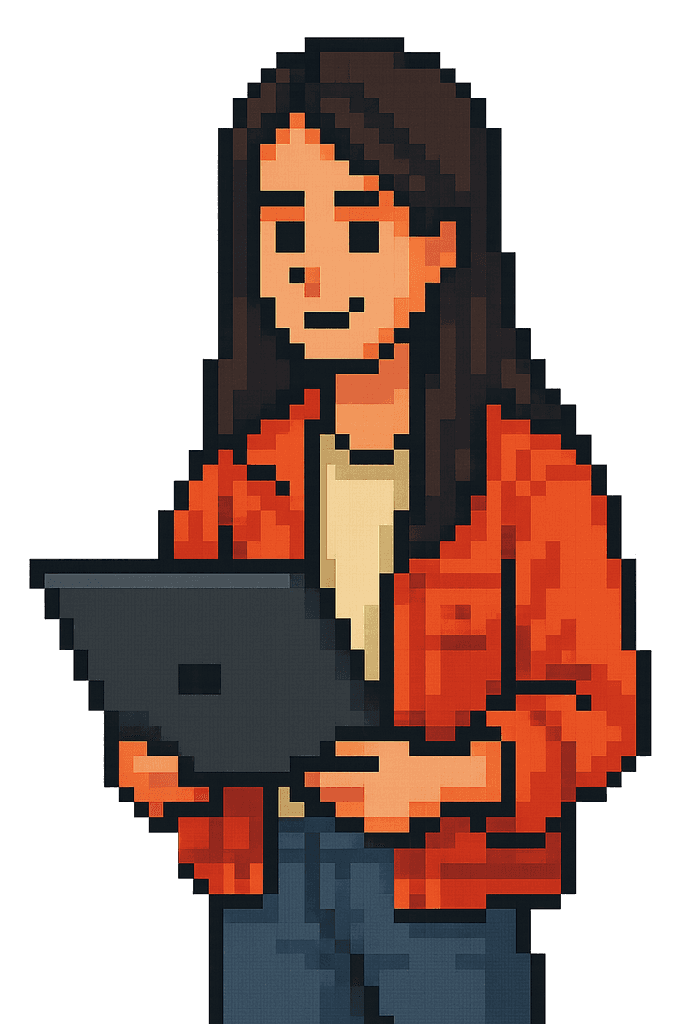 A smilintg girl holding books