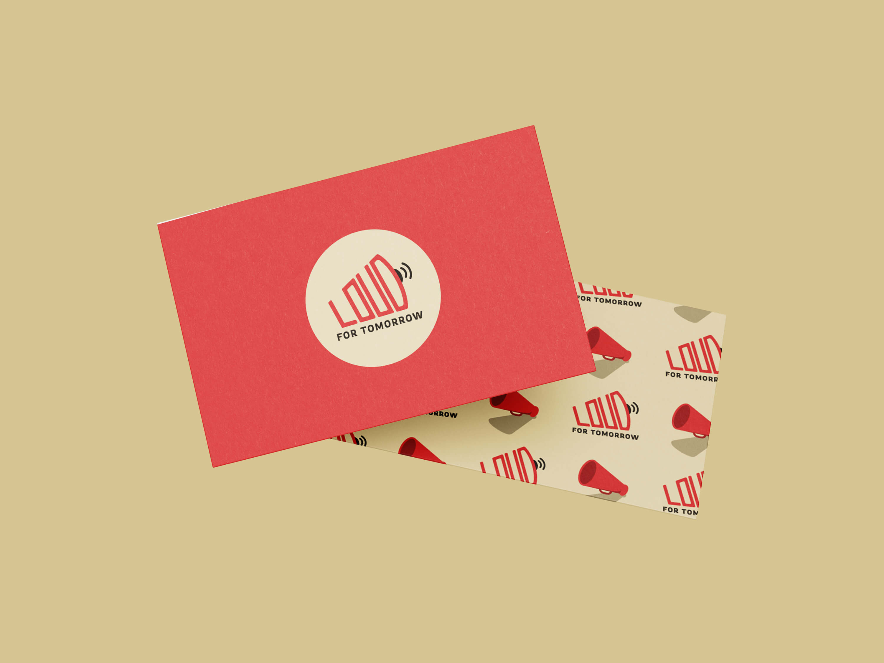 LOUD For Tomorrow Voter Pledge Card Design