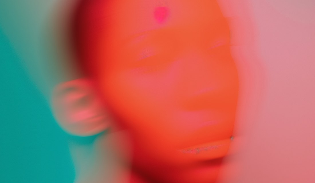 Abstract motion-blurred portrait