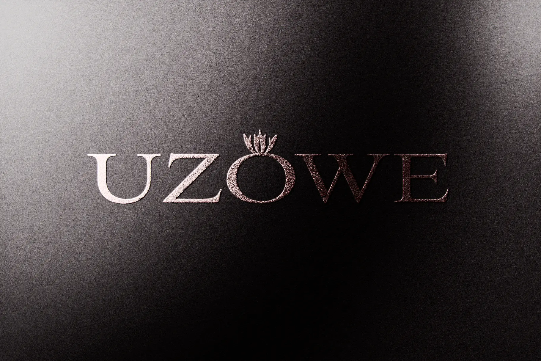 Elegant logo mockup with embossed lettering, soft shadows, and premium metallic branding effect.