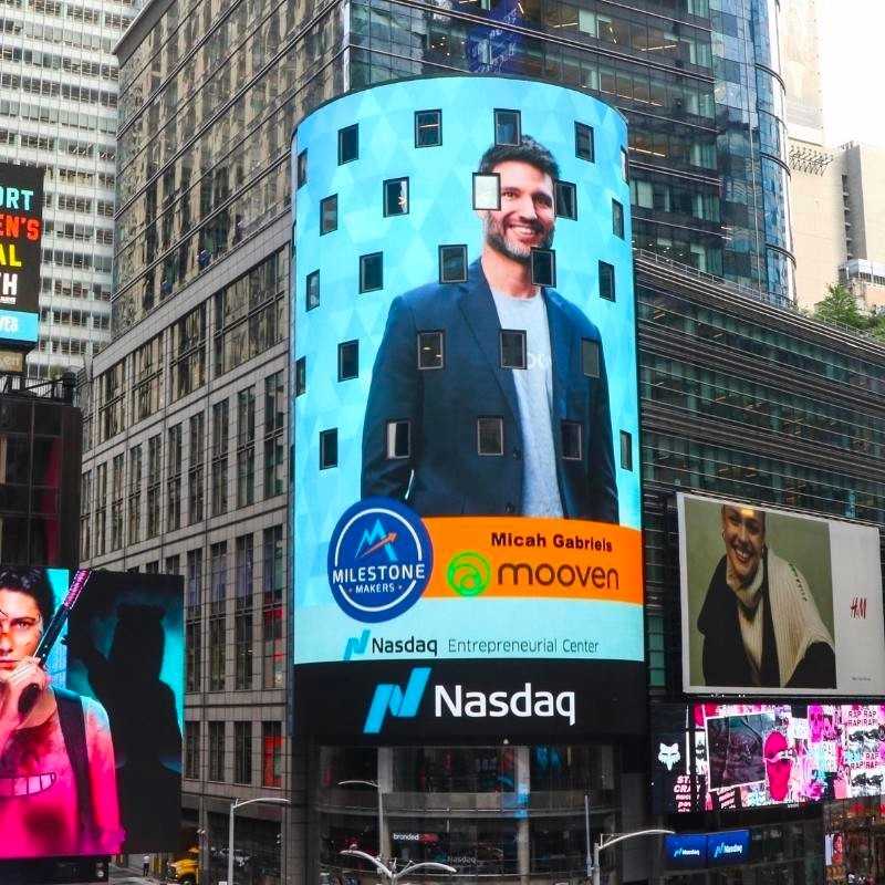 Timesquare-Mooven-news-US-Nasdaq-Entrepreneurial-Centre-Micah-Gabriels-CEO