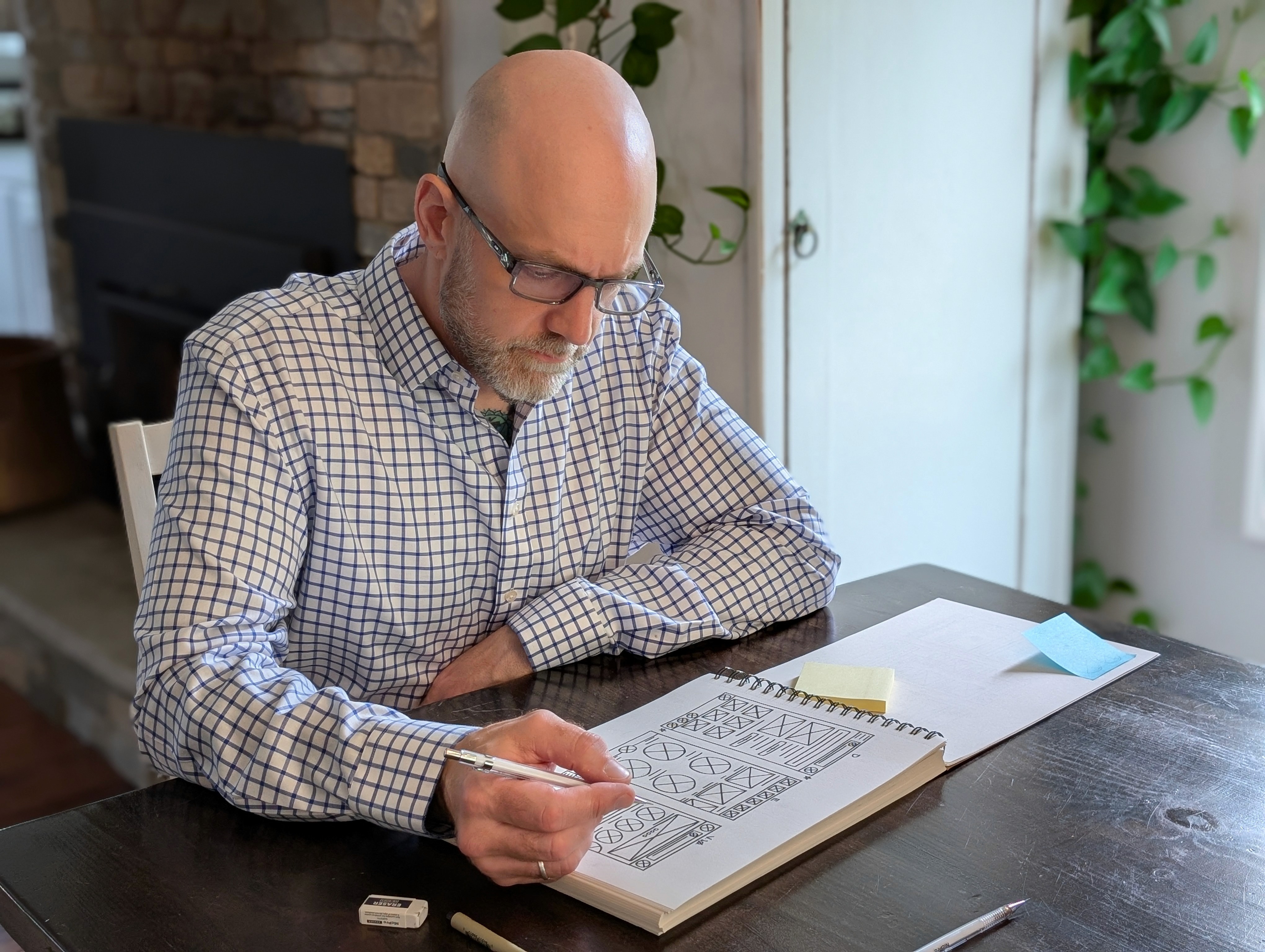 Woman with color palette