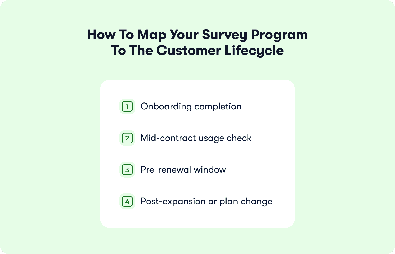 how to map survey program and customer lifecycle