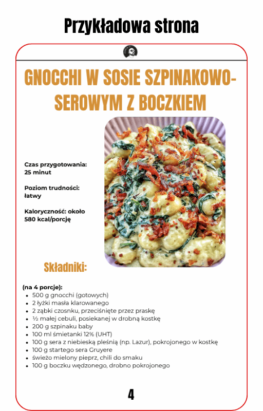 Przykładowa strona e-booka 37 obiadów w 37 minut