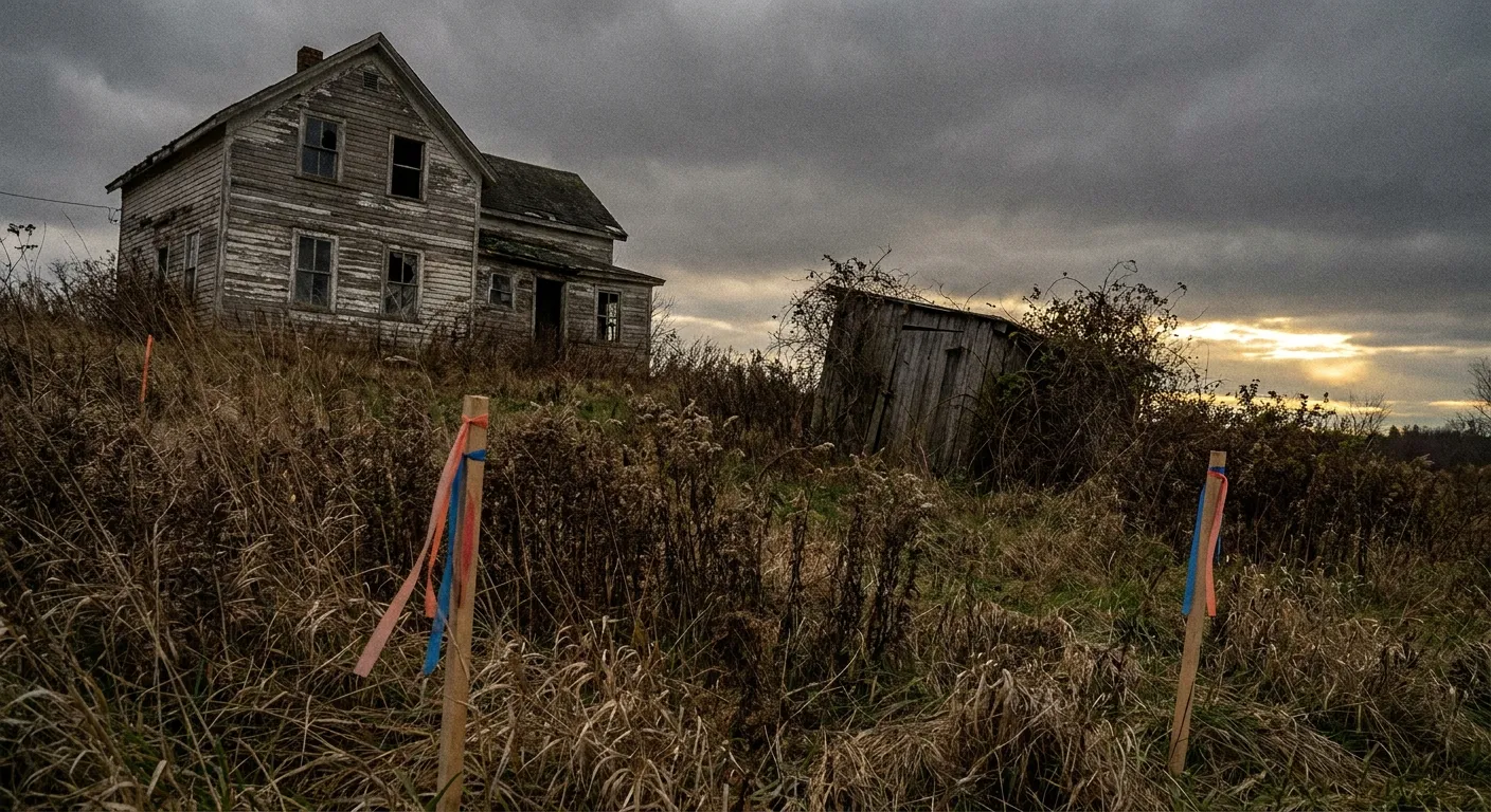 Old farmhouse in disrepair; RockN' Socials, Digital Marketing Agency theme.