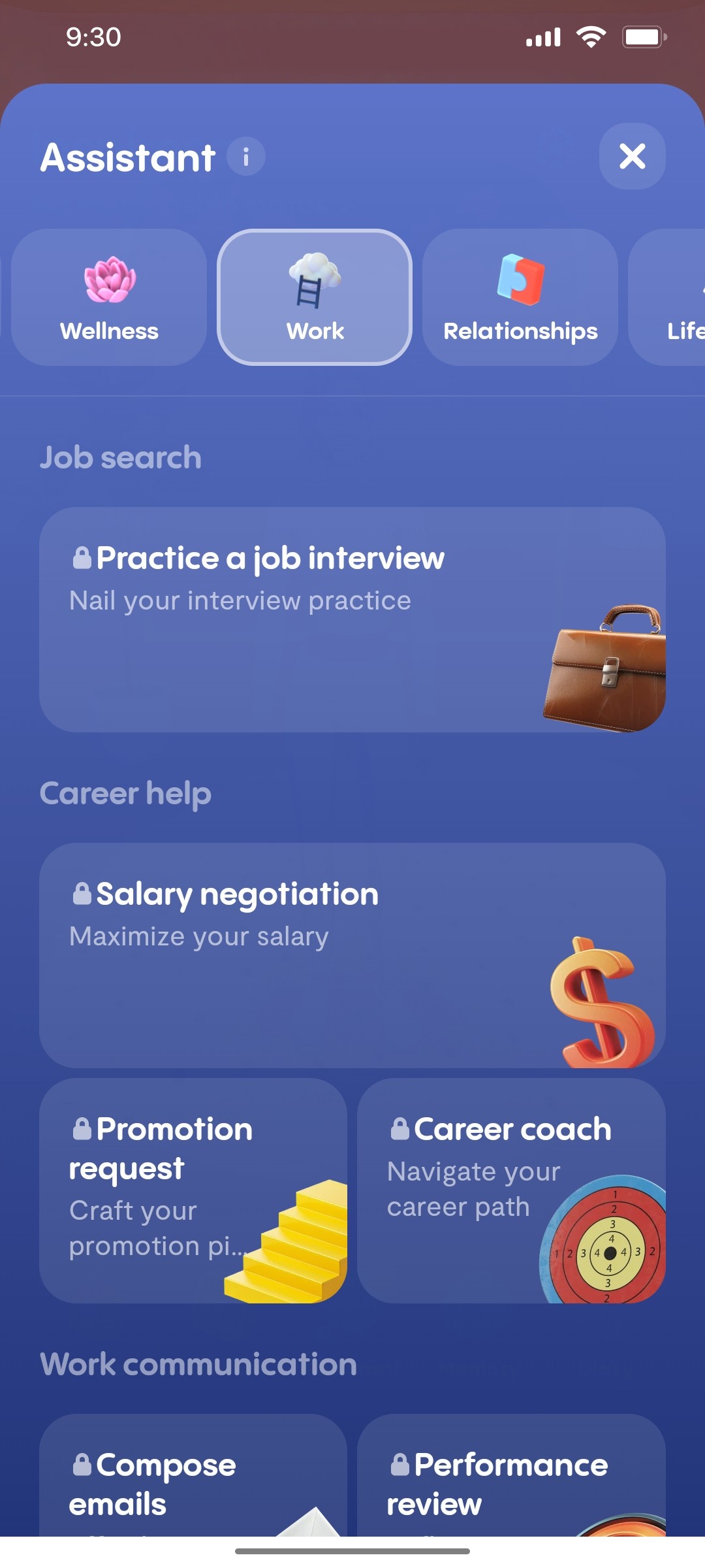 Replika Assiestent Work Screen