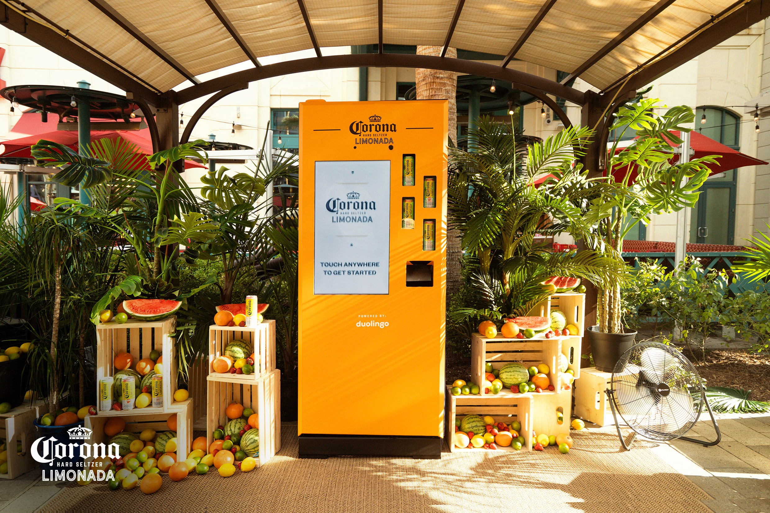 A voice-controlled vendine machine for Corona Hard Seltzer