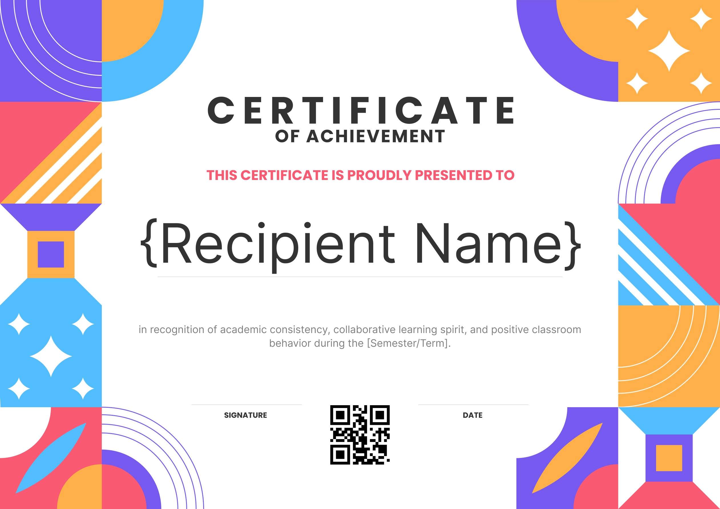 Wauld - Universal and professional academic achievement certificate template