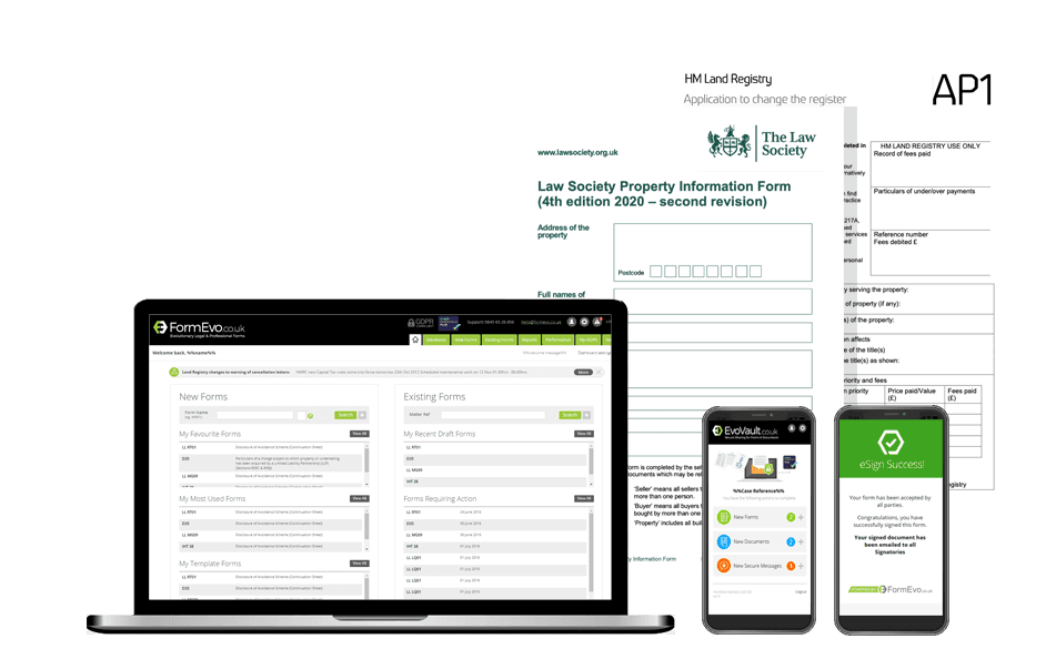 An open screen with some phones and a tablet.