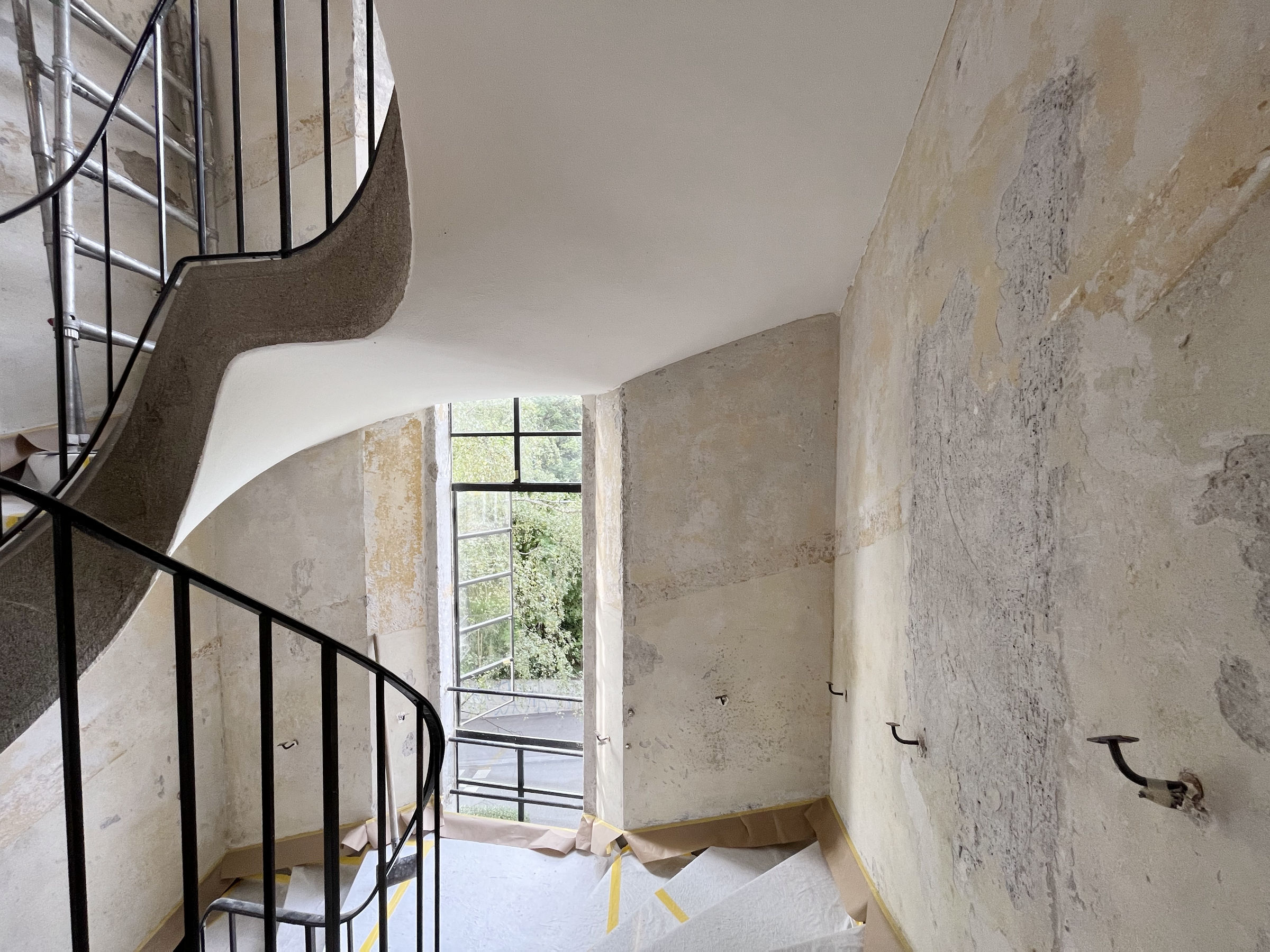 Sanierung Treppenhaus im Denkmalschutz