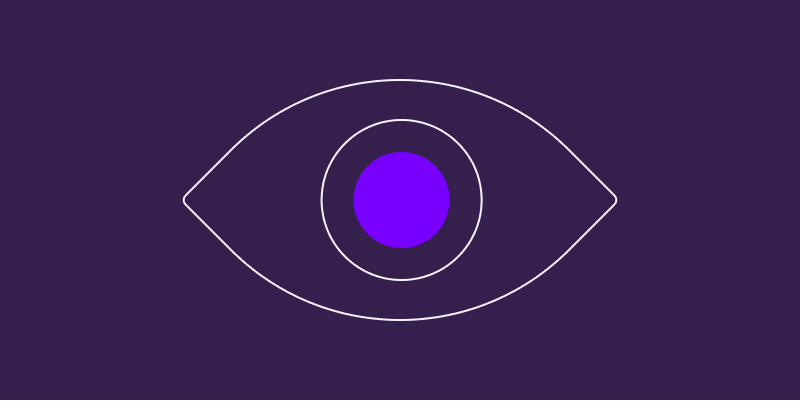 Abstract eye symbolizing visibility and control in financial forecasting