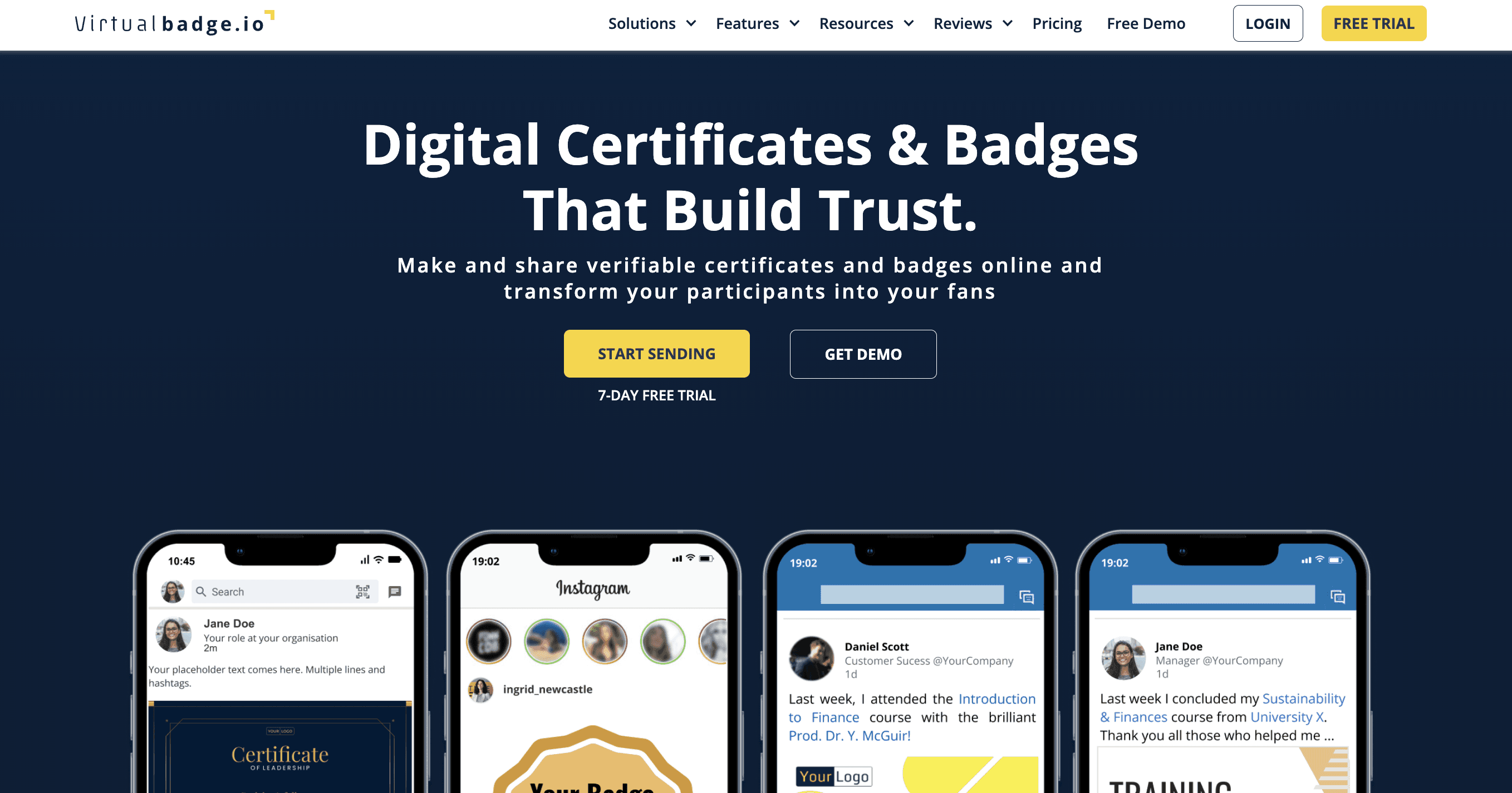 Virtual Badge Home
