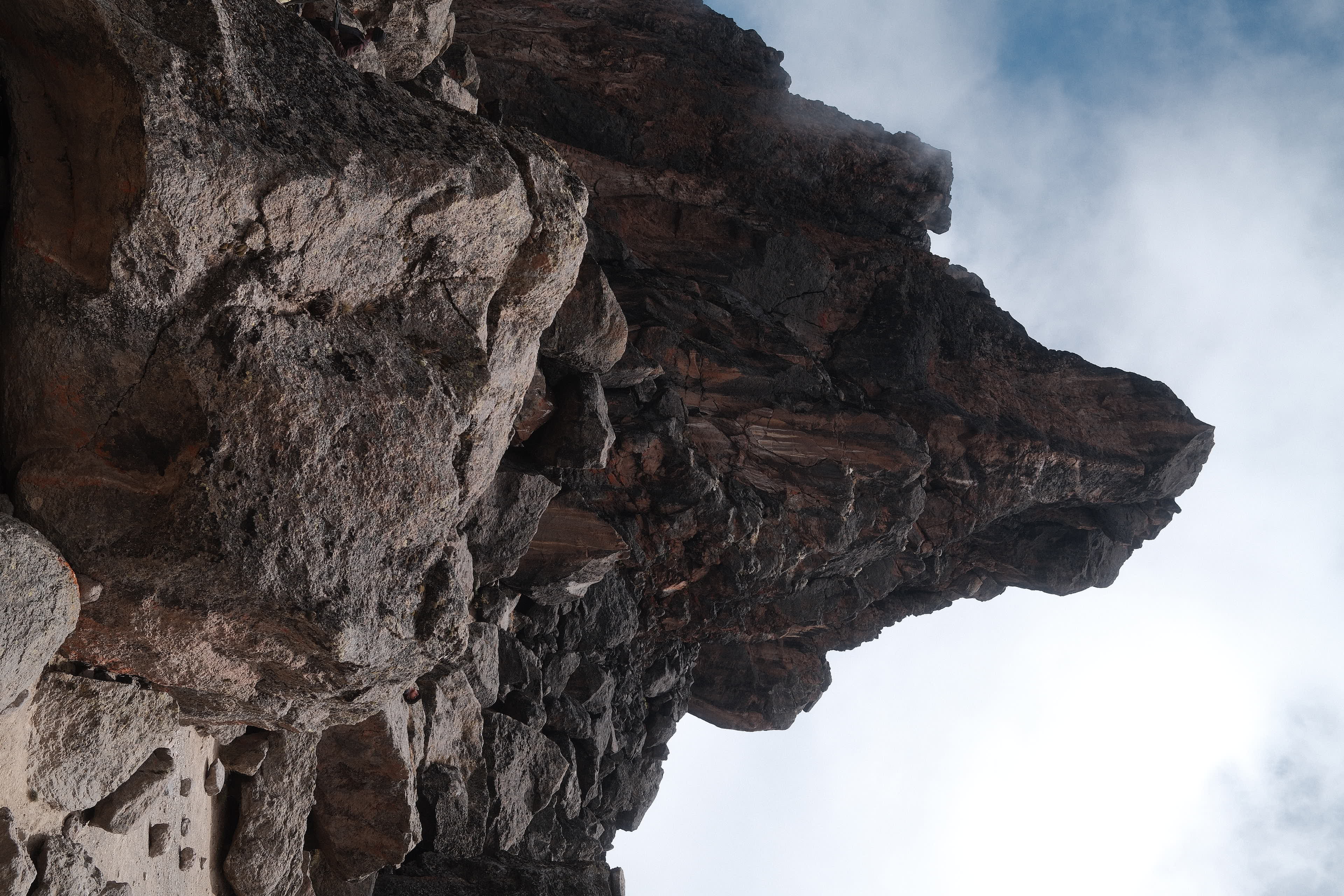 Lava Tower at 4,630 metres, the high point of the climb high sleep low day on Lemosho