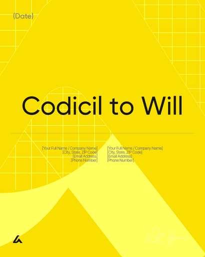 Codicil to Will