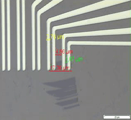 Graphene Sample at 20μm, seen under a microscope of RWTH Aachen (well above €10,000).