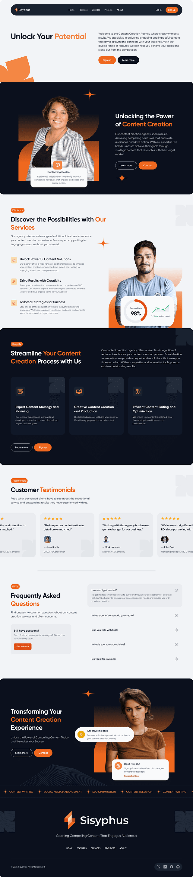 Content Creation Website