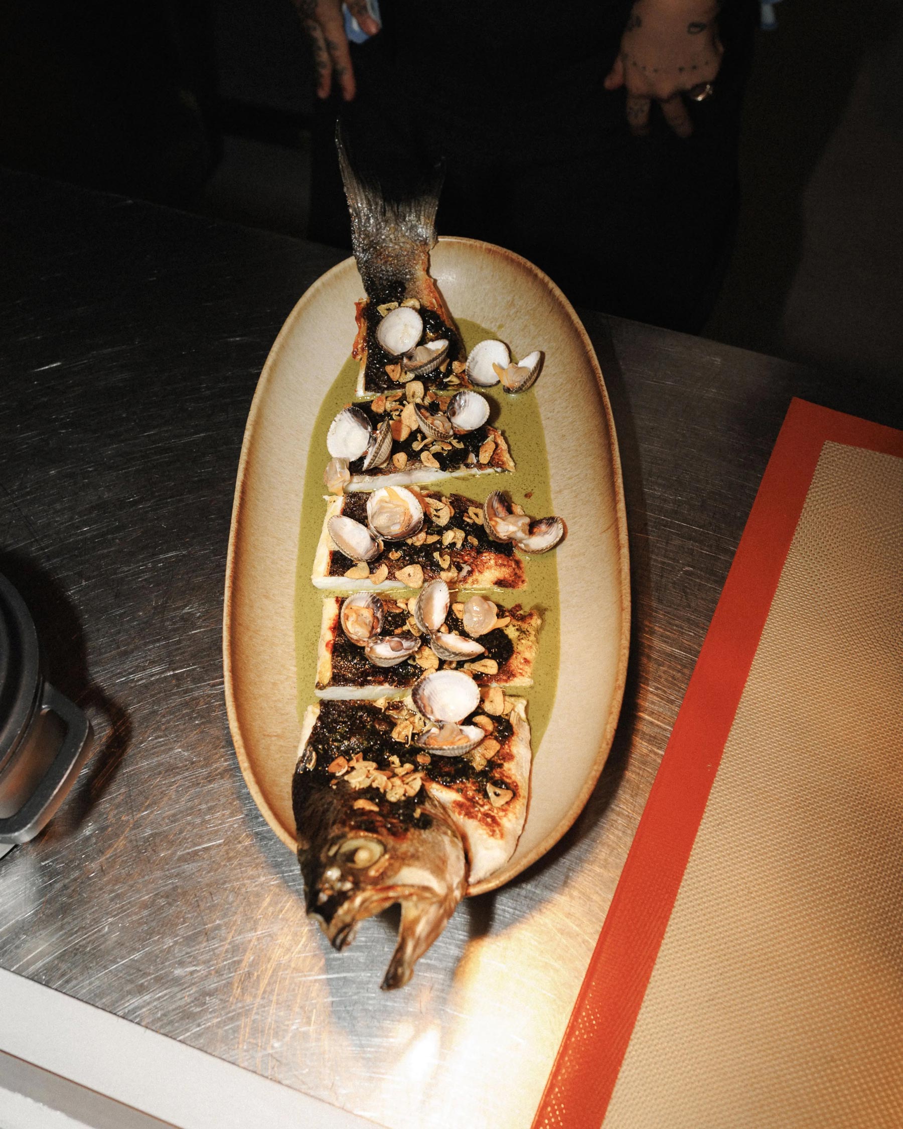 fish platter at santa joana