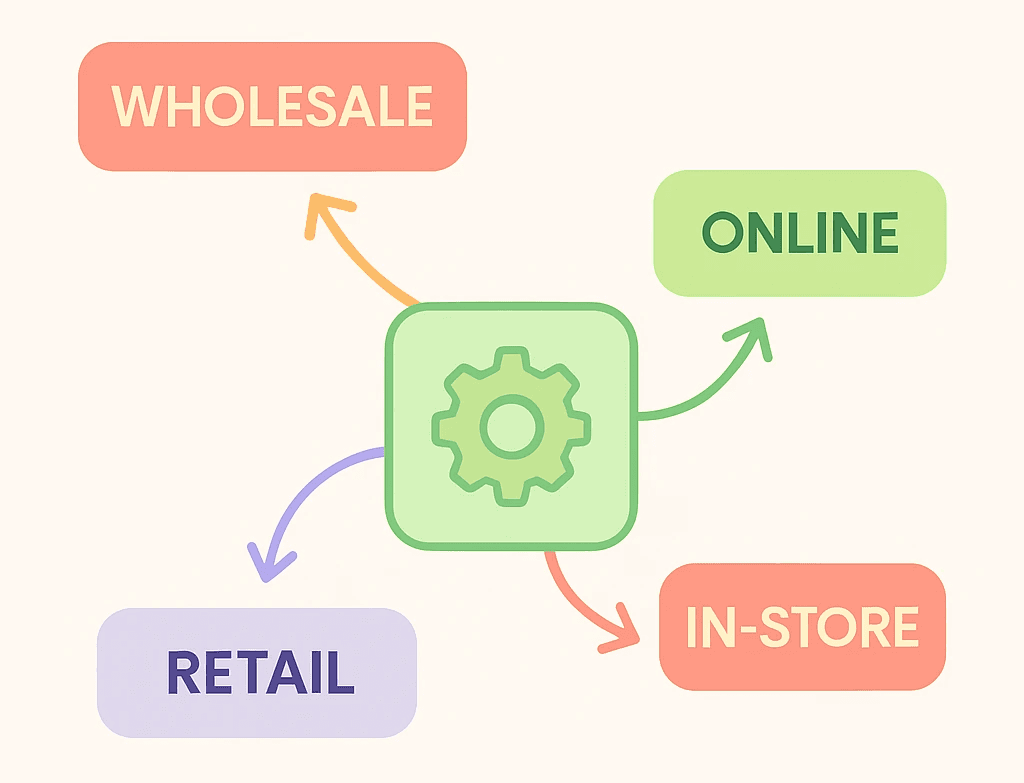 Image showing multiple channels that operate with Nicklpay