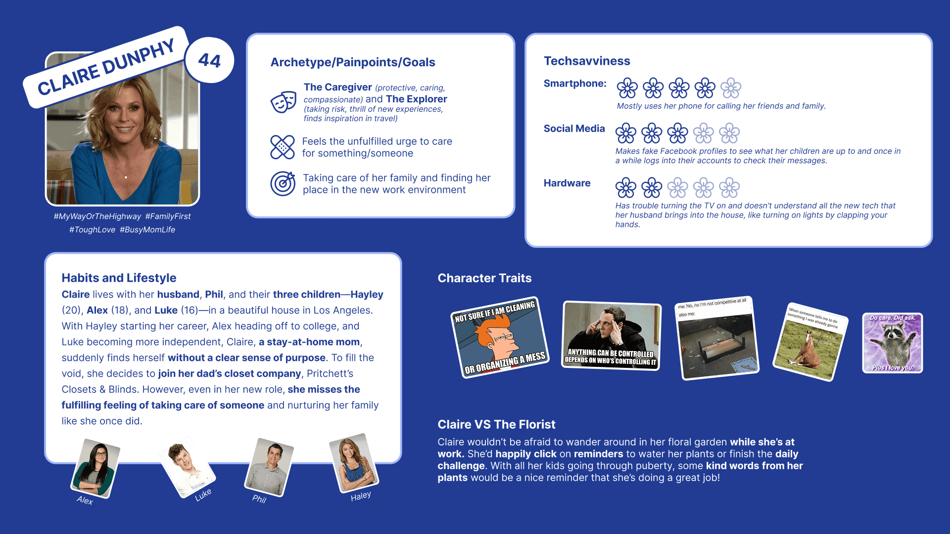 Persona made during user research