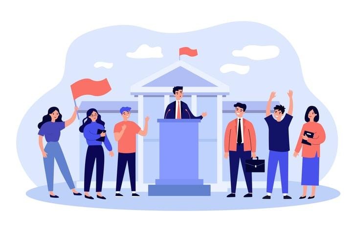 MPs engaging with their constituents.