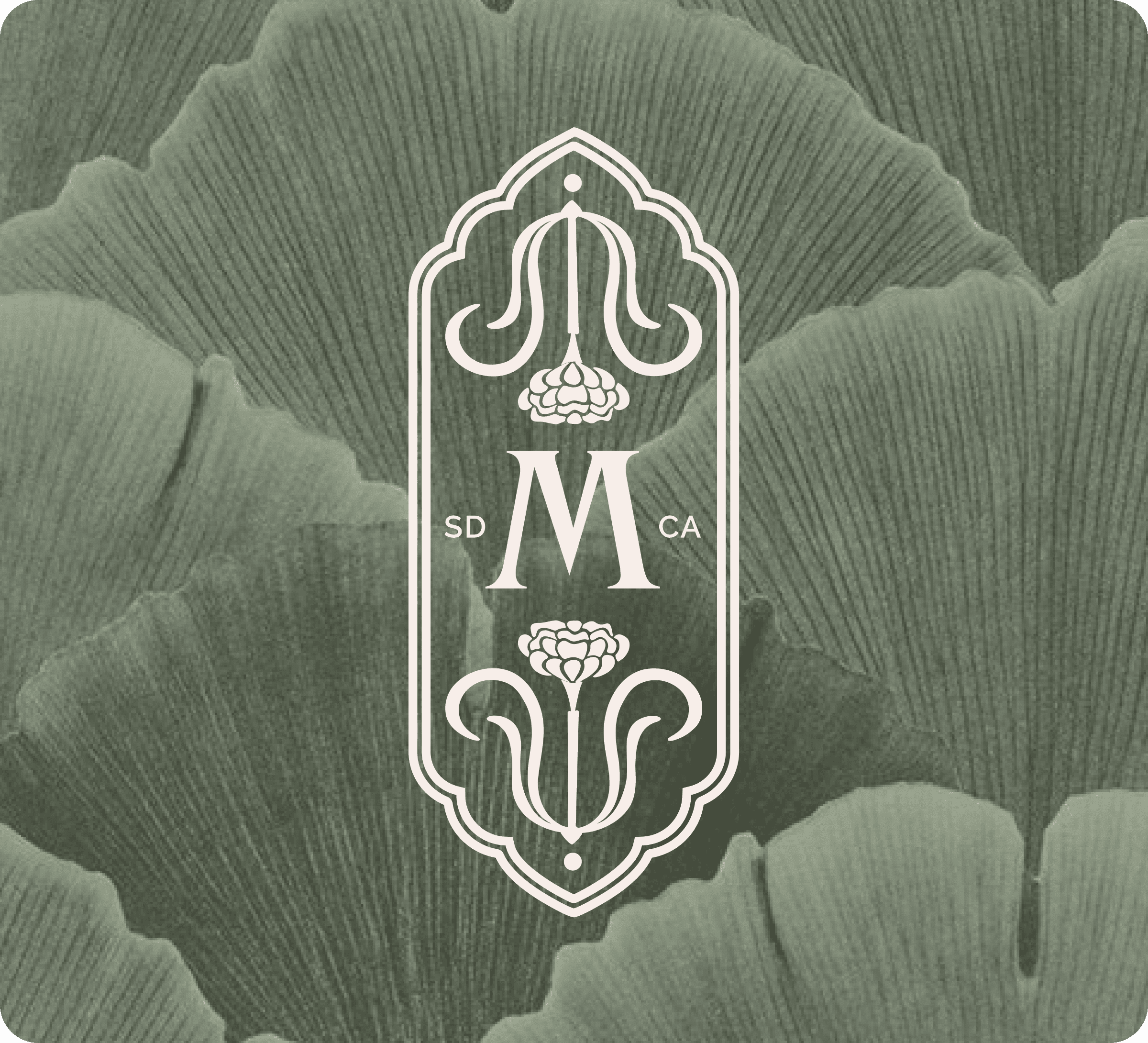 elegant monogrma logo M