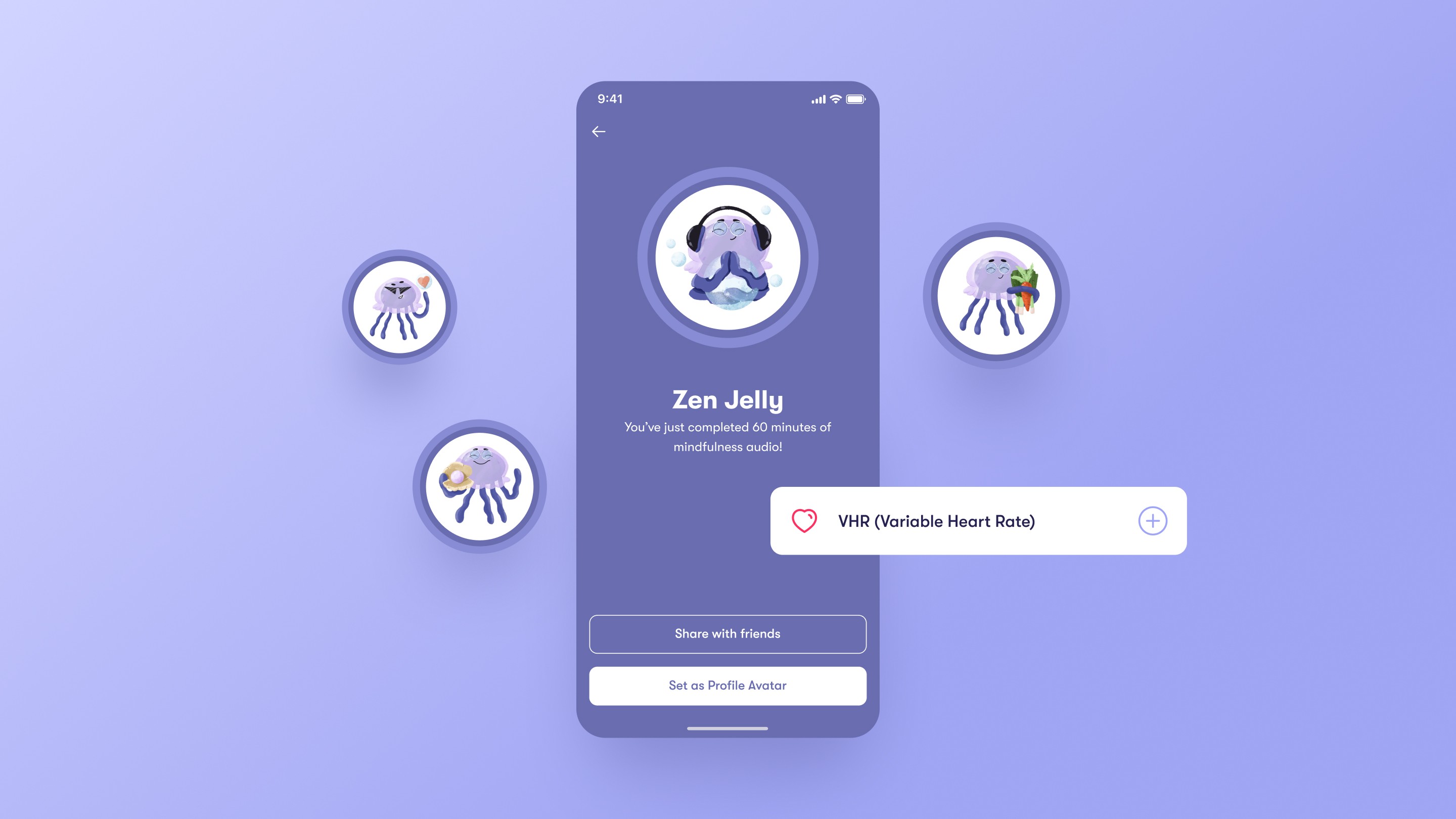 Project showcase mobile app mockup