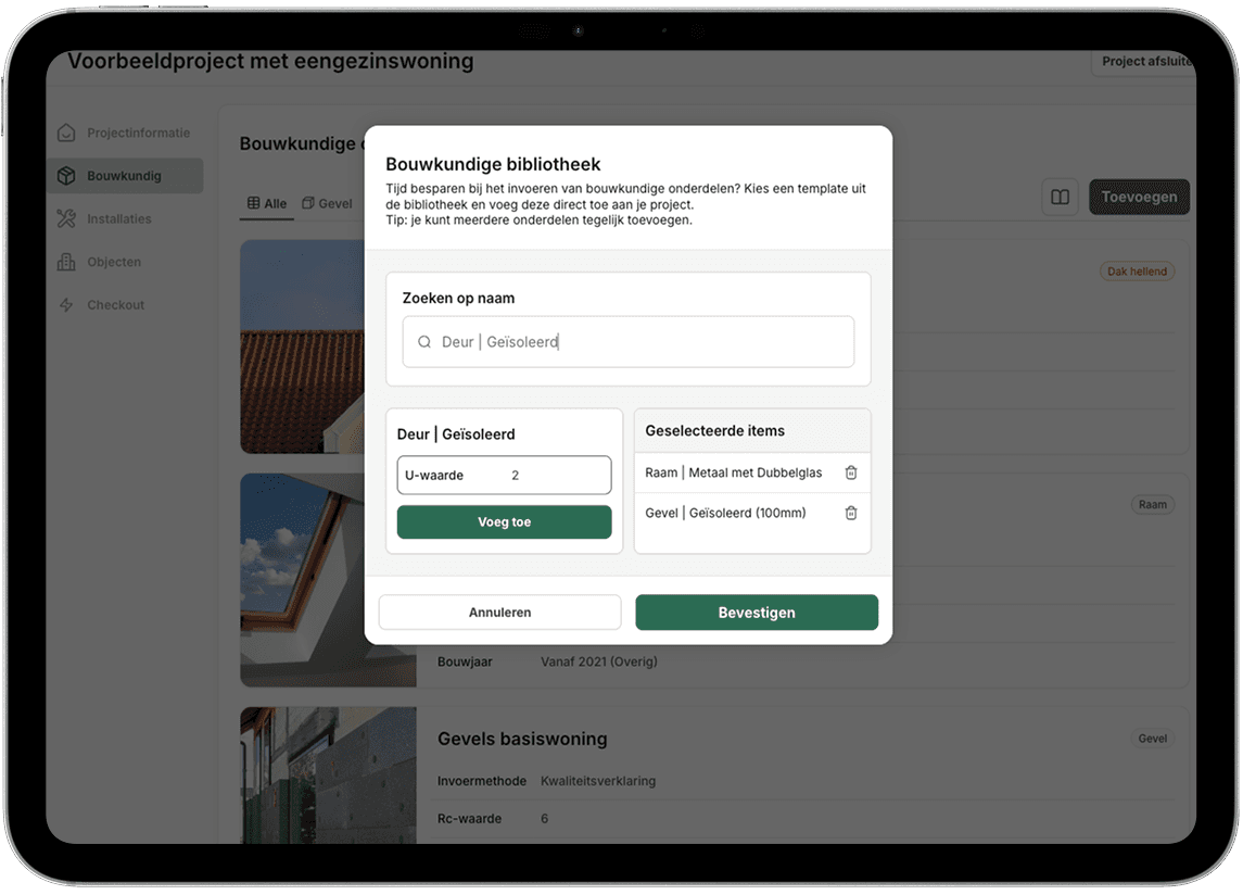 Bouwkundige bibliotheek in Label-wise
