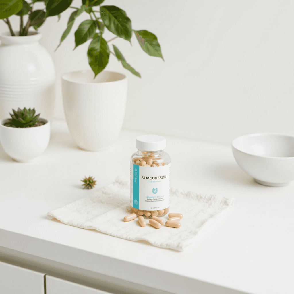 product photography of bottle of pills