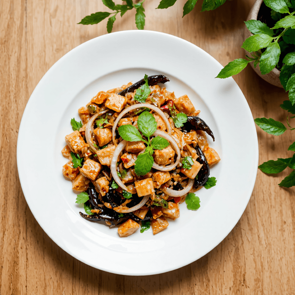product photography of plate of food