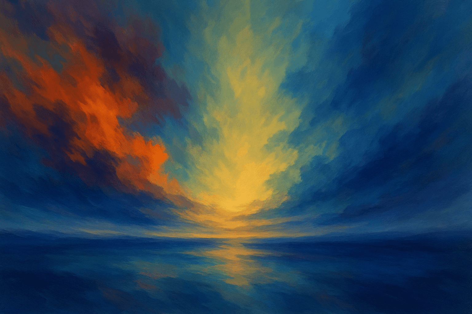 A young person with curly hair smiles at the camera while sitting in front of a laptop against a dark background.