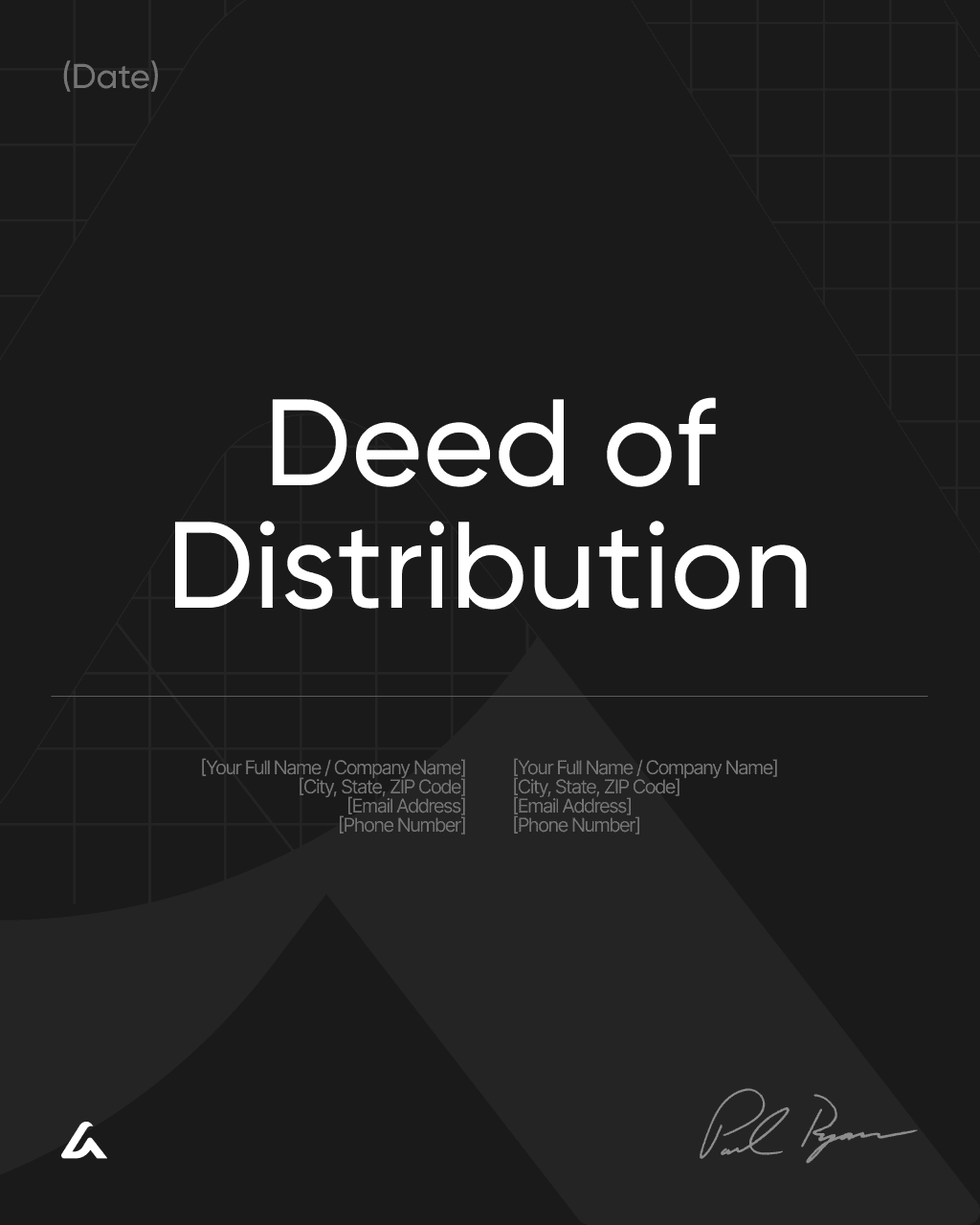 Deed of Distribution