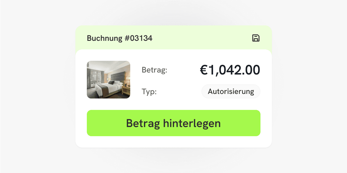 Paylink-Option Vorautorisierung