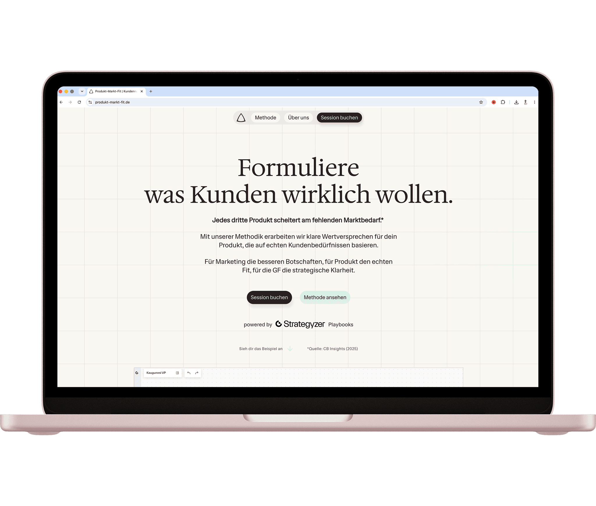 website mockup